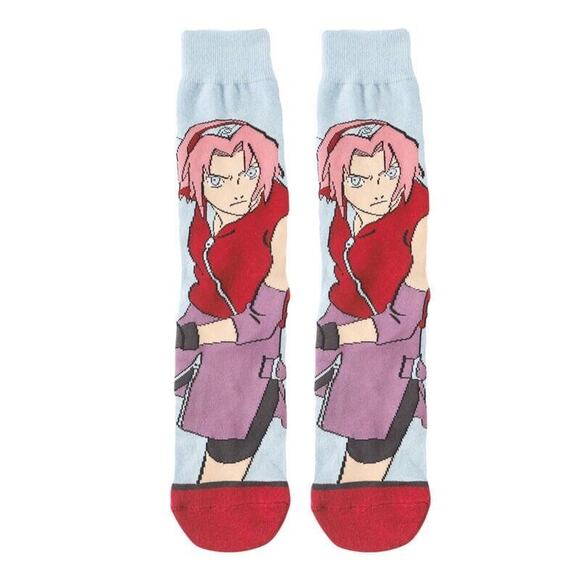 Sakura Haruno Anime Socks - Naruto Shippuden Merchandise - Picture 1 of 4